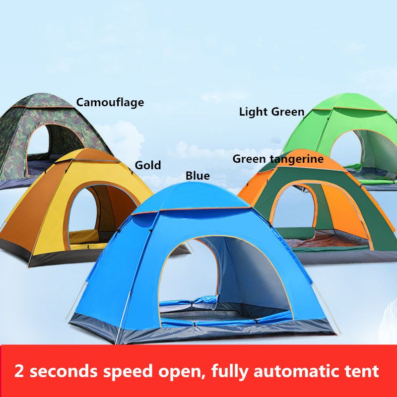 1-4 Person Breathable Camping Tents Backpacking Quick Easy Set up Tent