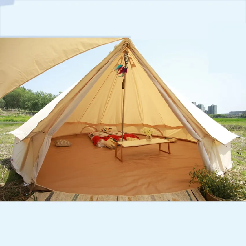 10 Person Waterproof Large Family Camping Luxury Glamping Bell Tent