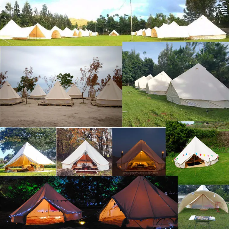 10 Person Waterproof Large Family Camping Luxury Glamping Bell Tent