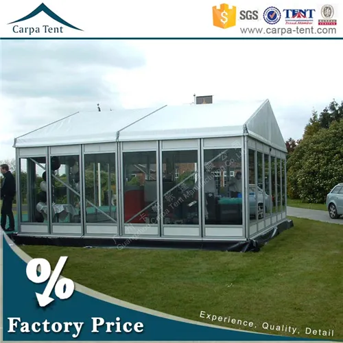 10m*10m Durable Structure Golf VIP Shelter with Glass Wall Wholesale