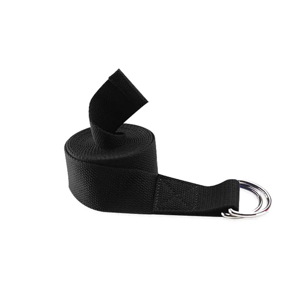 183cm Durable Custom Polyester Cotton Yoga Strap