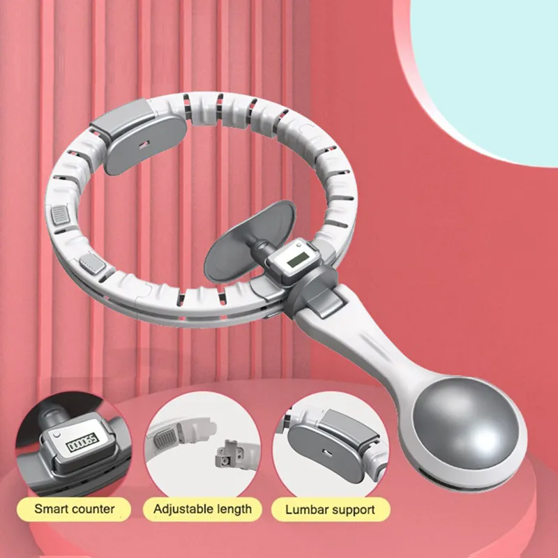 2020 Hot Sale Eco-Friendly Adjustable Weighted Exercise Fitness Adult Weight Hula Ring Hoop