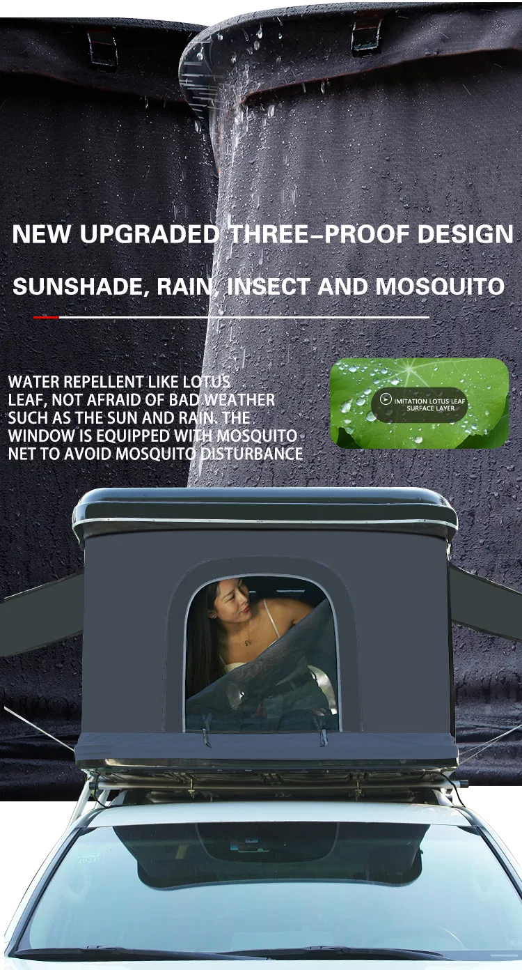 2020 New Model for Family Outdoor Camping Hard Shell Trailer Car Roof Top Tent