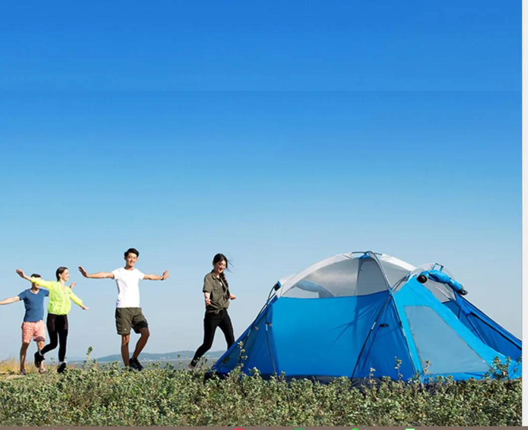 2021 Easy Instant Automatic Pop up 4 Person Double Layers Camping Outdoor Waterproof Tents