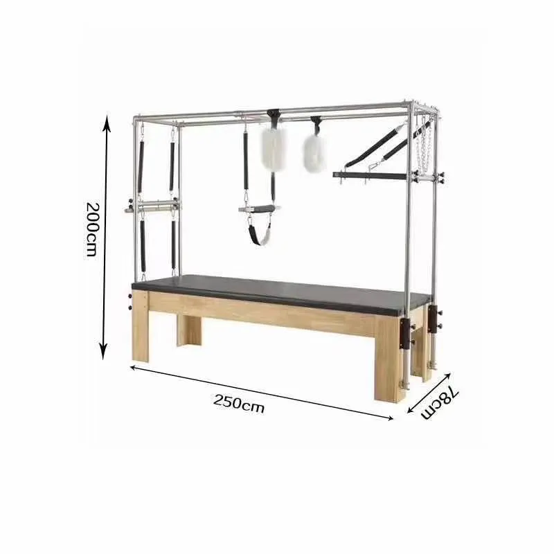 2021 Fitness Solid Maple Wood Yoga Training Home Pilate Reformer with Tower