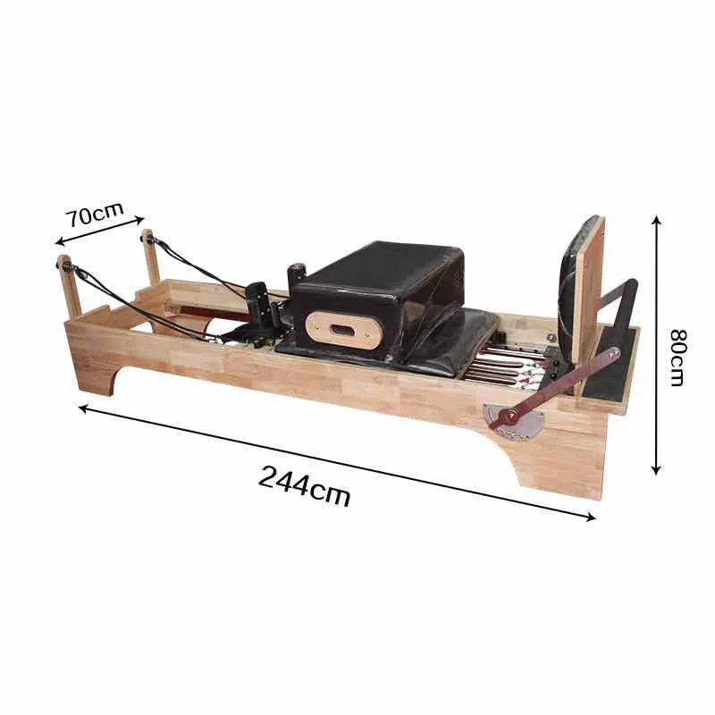 2021 Fitness Solid Maple Wood Yoga Training Home Pilate Reformer with Tower