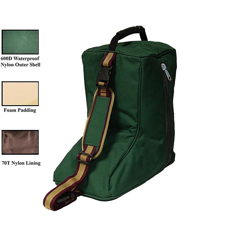 3 Layers Grooming Kit Breathable Equestrian Long Riding Boots Bag
