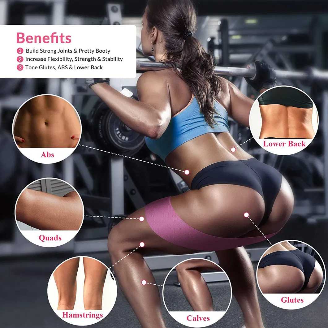 3 PCS Customize Hip Booty Band Fitness Light/Medium/Heavy Fabric Exercise Resistance Bands
