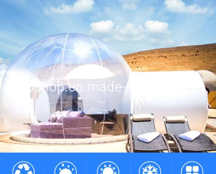 3m 4m 5m Durable Clear PVC Waterproof Transparent Camping Tent