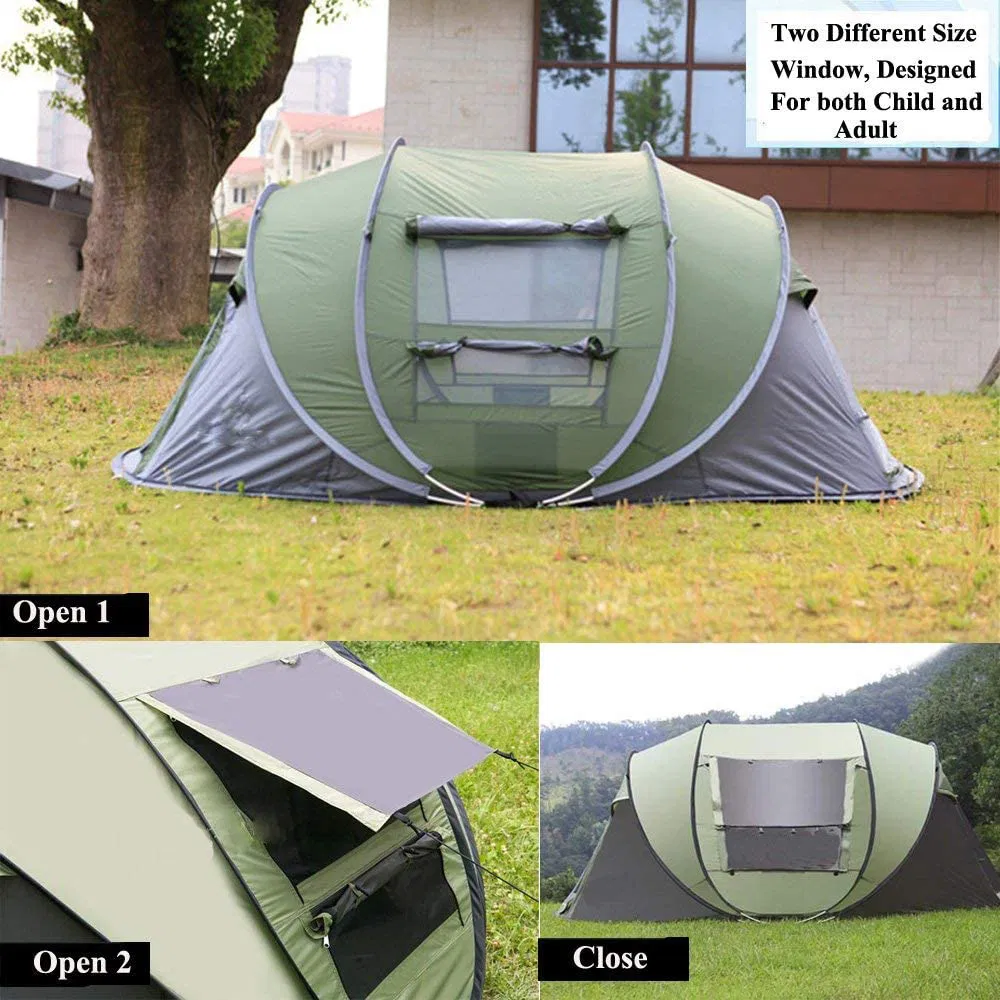 4 Person High Quality Automatic Pop up Outdoor Camping Tent, Automatic Outdoor Pop-up Tent for Camping Waterproof Tent