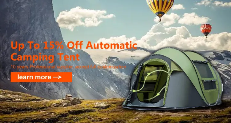 4 Person High Quality Automatic Pop up Outdoor Camping Tent, Automatic Outdoor Pop-up Tent for Camping Waterproof Tent