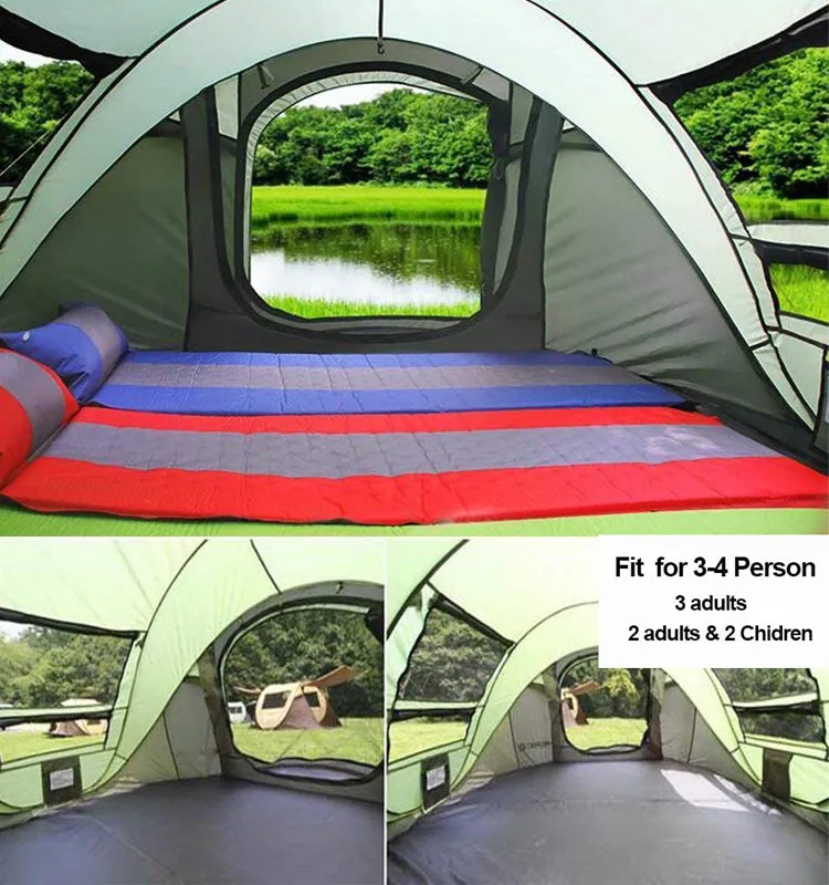 4 Person High Quality Automatic Pop up Outdoor Camping Tent, Automatic Outdoor Pop-up Tent for Camping Waterproof Tent