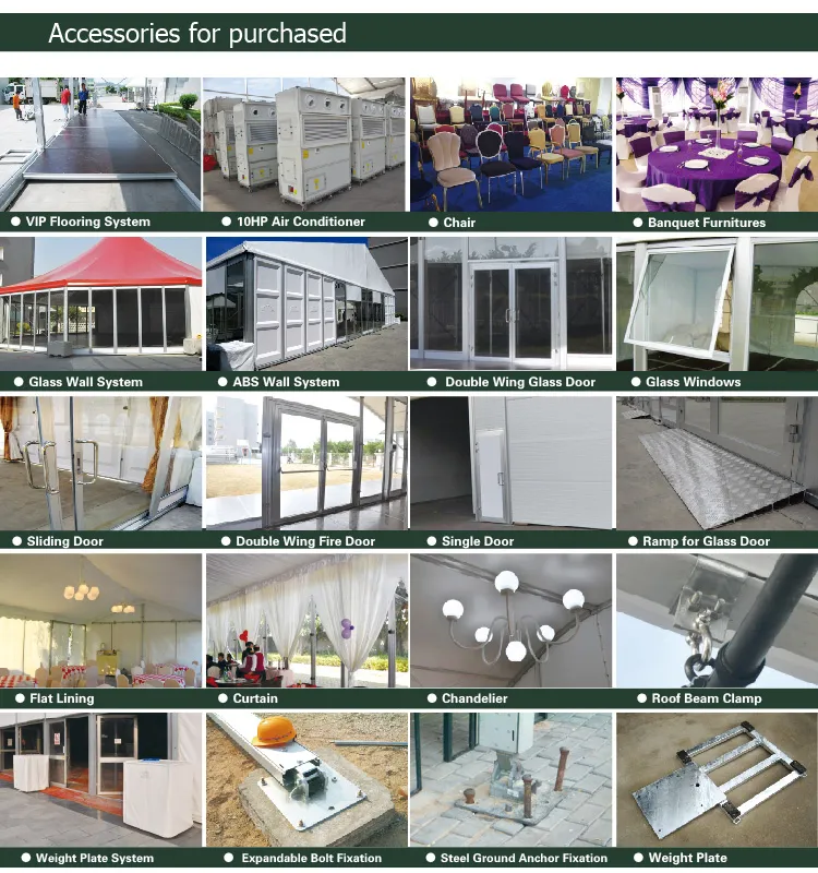 40m Steel Geodesic Done Tent / Half Sphere Tent with Air Conditioner for Party Event