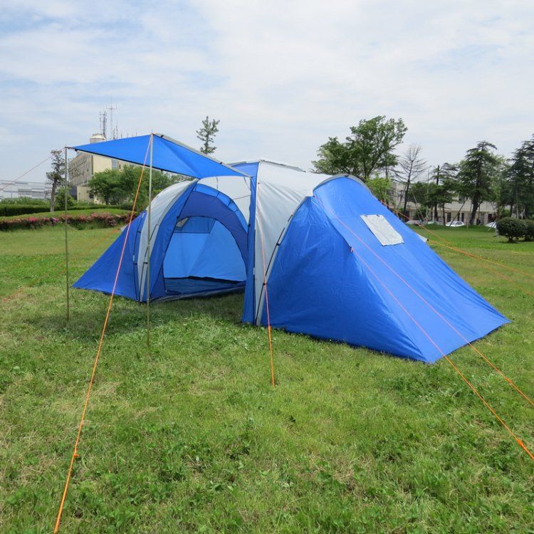5-6 Person Large Waterproof Outdoor Camping Luxury Family Tent