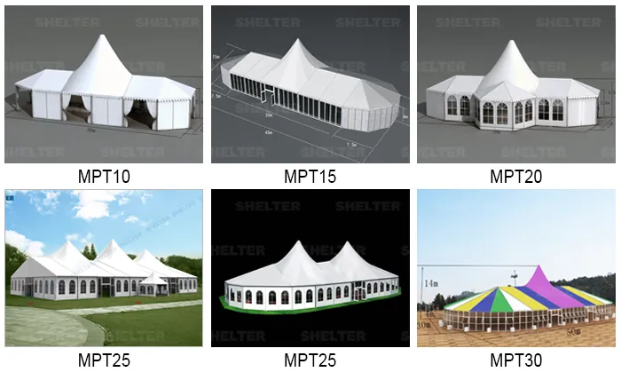 500 Person Cheap Outdoor Mixed Party Tent for Wedding Events