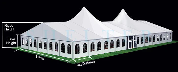 500 Person Cheap Outdoor Mixed Party Tent for Wedding Events