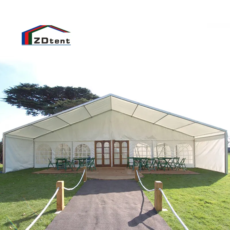 500 Seater Outdoor Aluminum Sun Protection Durable Celebration Party Waterproof PVC Event Tent White PVC Wedding Tent