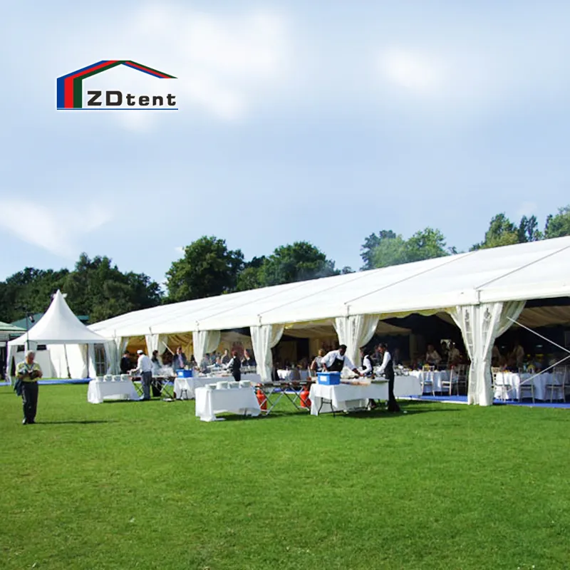 500 Seater Outdoor Aluminum Sun Protection Durable Celebration Party Waterproof PVC Event Tent White PVC Wedding Tent