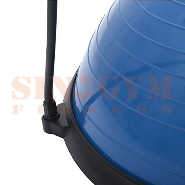 58cm Balance Trainer Stability Half Ball Bosu Ball with Resistance Bands
