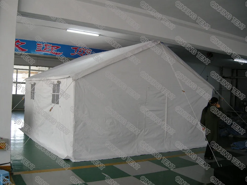 5mx5m Canvas Fabric Camping Tent/Frame Tent White or Khaki Color