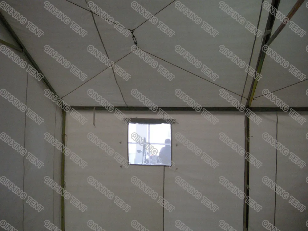 5mx5m Canvas Fabric Camping Tent/Frame Tent White or Khaki Color