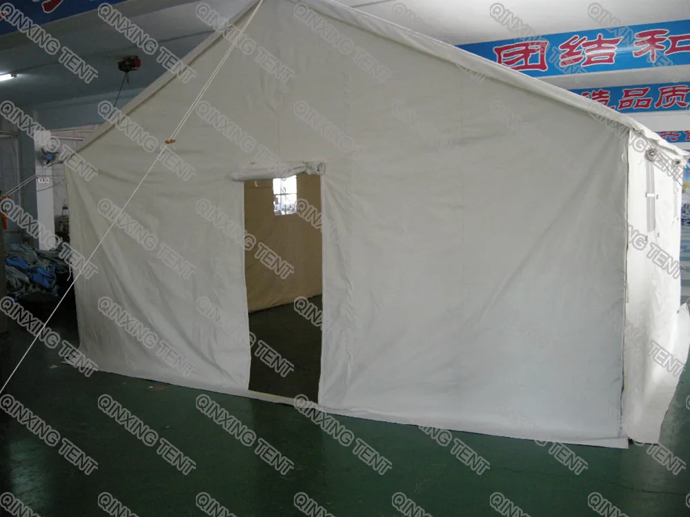 5mx5m Canvas Fabric Camping Tent/Frame Tent White or Khaki Color
