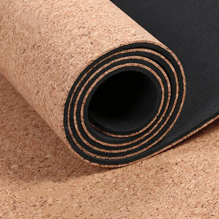 6 Pack Rubber and Cork Yoga Mat Kit, Eco Friendly Yoga Mat Kit Set for Women Fitness, Gym, Yoga Starter and Beginner