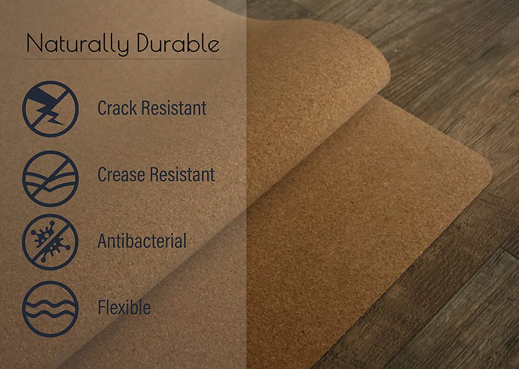 6 Pack Rubber and Cork Yoga Mat Kit, Eco Friendly Yoga Mat Kit Set for Women Fitness, Gym, Yoga Starter and Beginner