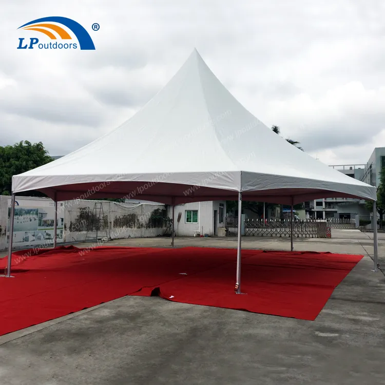 650g/Sqm PVC Single Peak Hexagonal Frame Tent for Kenya Market