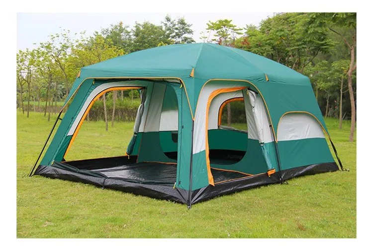 8-12 Persons Large Luxury Wind Resistant Family Carpas De Camping Tent