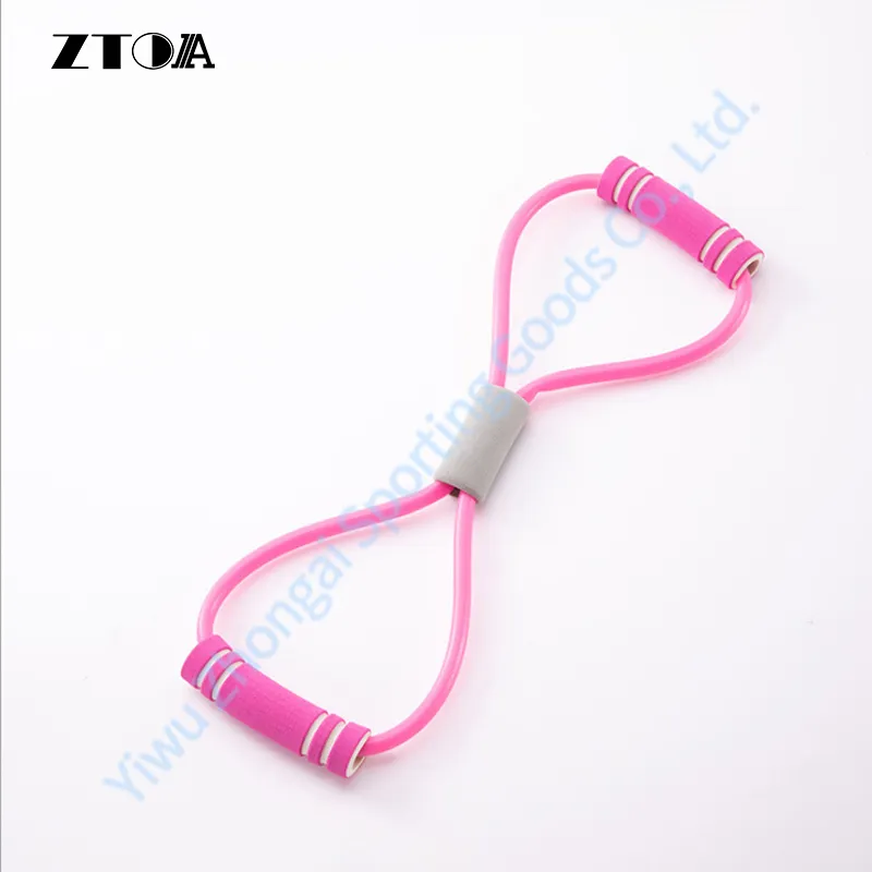 8 Shaped Chest Expander with Elastic Tension Durable Rope