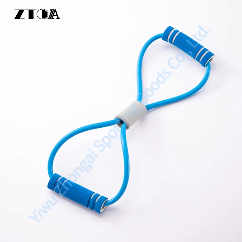 8 Shaped Chest Expander with Elastic Tension Durable Rope