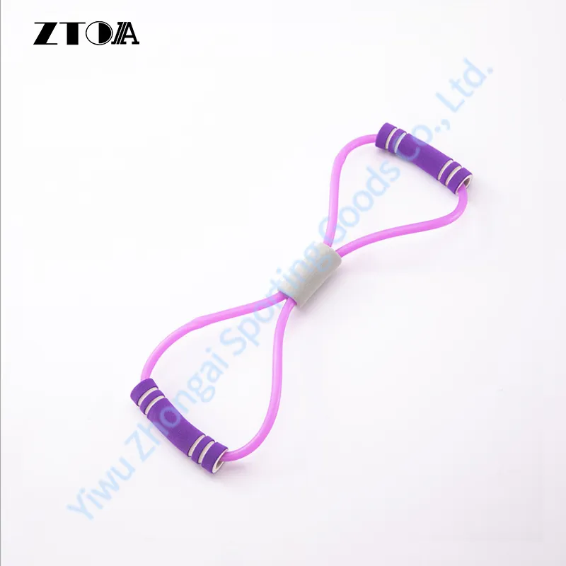 8 Shaped Chest Expander with Elastic Tension Durable Rope