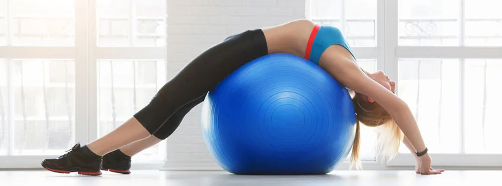 Anti-Burst Heavy Duty Stability Extra Thick Yoga Ball Chair for Fitness, Stability, Balance & Yoga - Workout