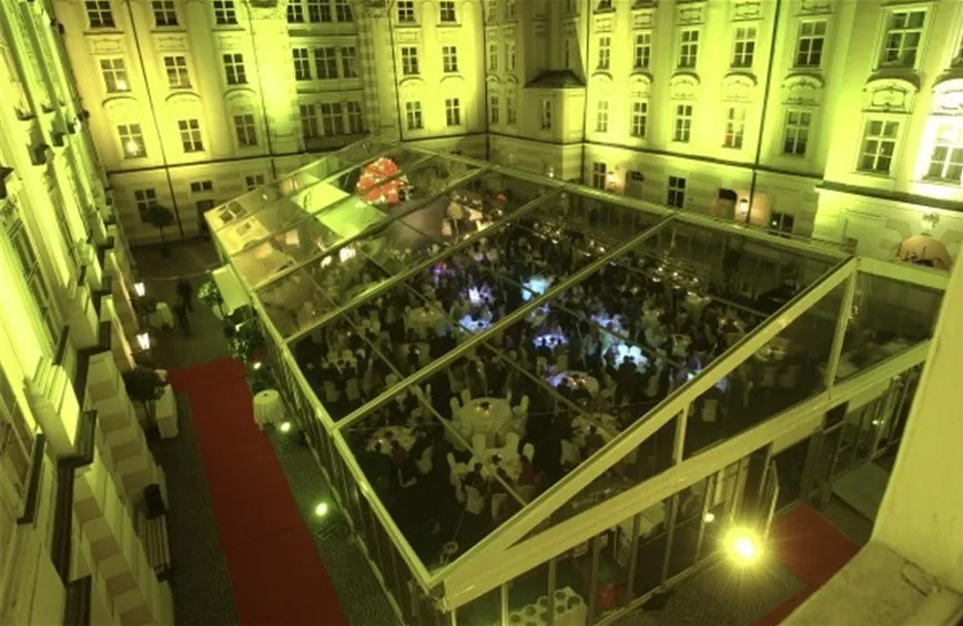 Assembly Transparent Party Tent, Semi-Permanent Tent (PVC cover)