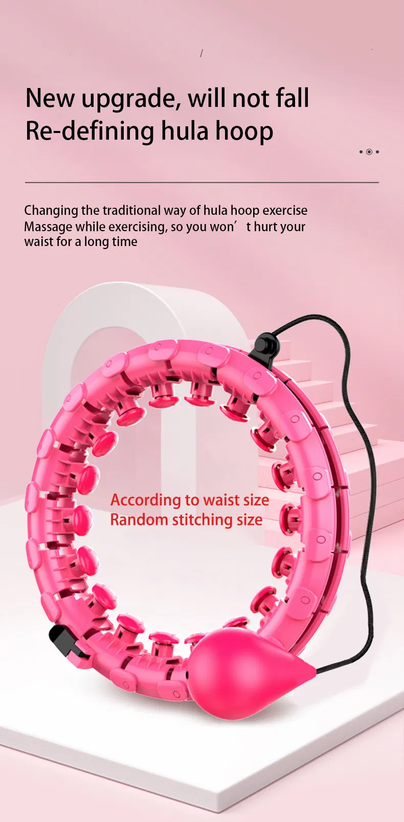 Auto Spinning Adjustable Hula Hoops with Counter