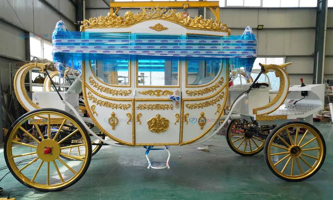 Best Selling Sightseeing Electric Marathon Royal Horse Carts/Horse Wagon/Horse Carriage for Sale