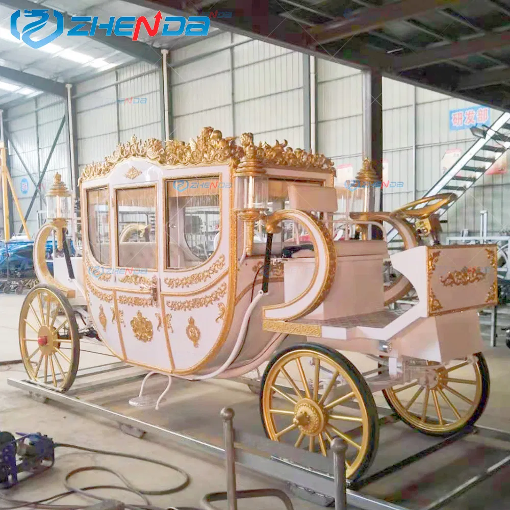 Best Selling Sightseeing Electric Marathon Royal Horse Carts/Horse Wagon/Horse Carriage for Sale