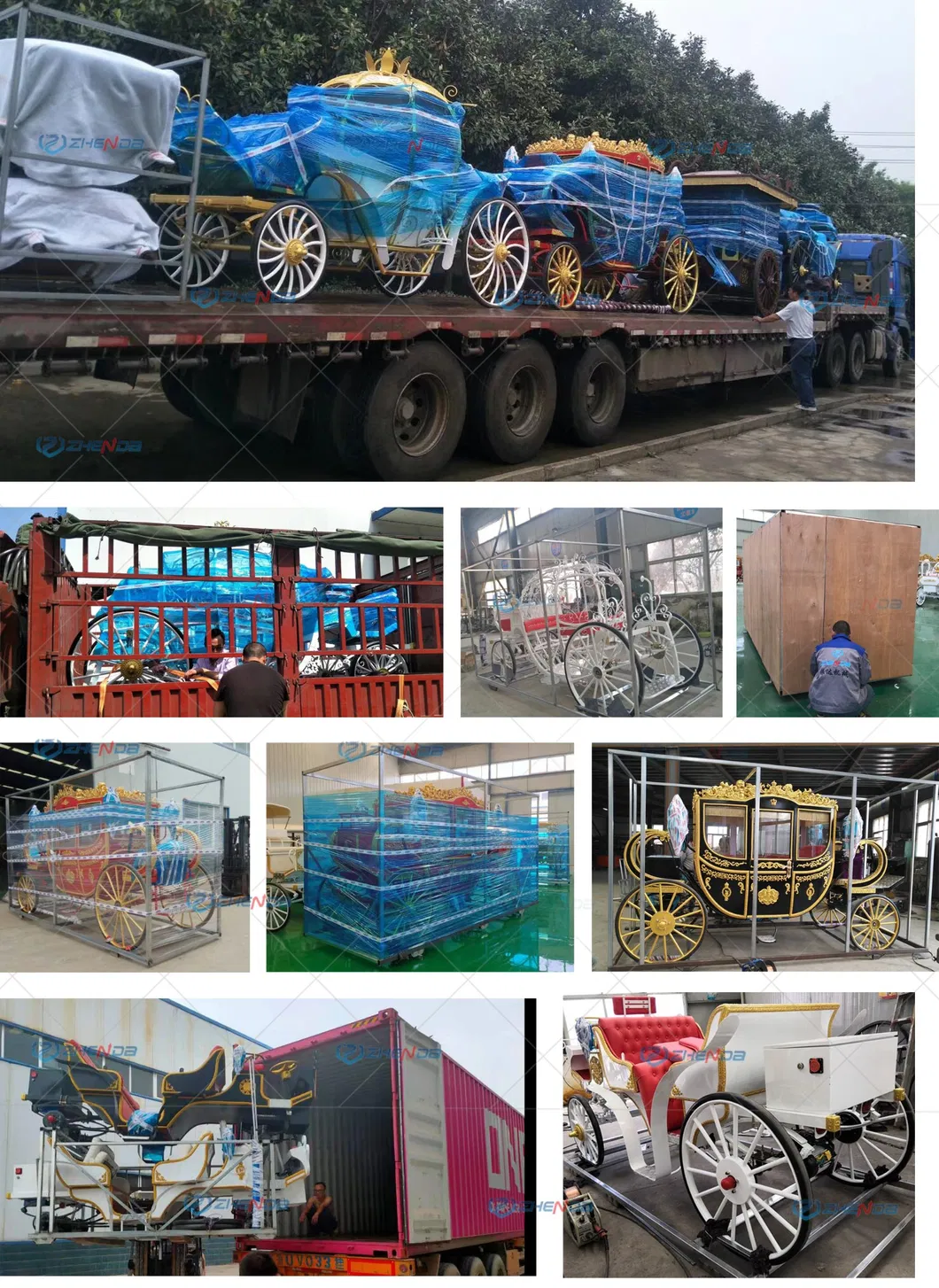 Best Selling Sightseeing Electric Marathon Royal Horse Carts/Horse Wagon/Horse Carriage for Sale