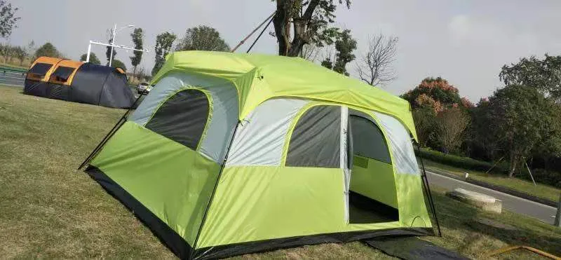 Bluebay Tent Wholesale 4-6 Person 2 Rooms Luxury Family Folding Party Event Camp Tent with Top Rainfly