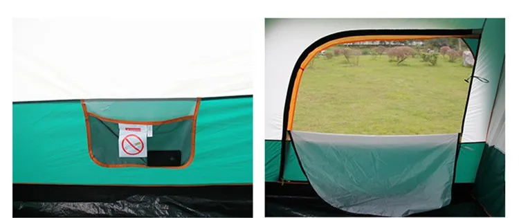 Bluebay Tent Wholesale 4-6 Person 2 Rooms Luxury Family Folding Party Event Camp Tent with Top Rainfly