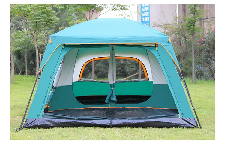 Bluebay Tent Wholesale 4-6 Person 2 Rooms Luxury Family Folding Party Event Camp Tent with Top Rainfly