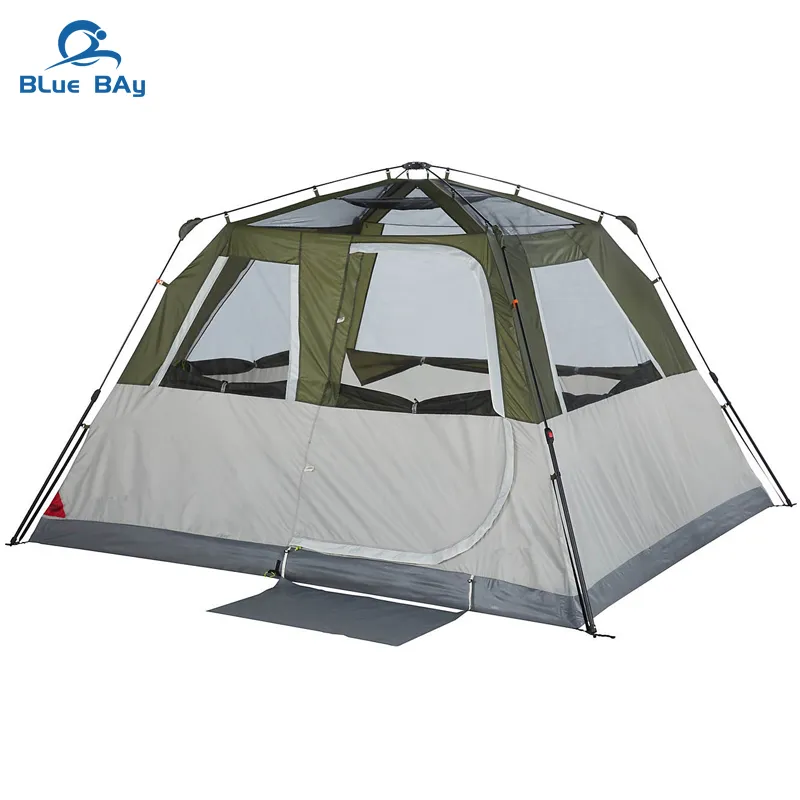 Bluebay Tent Wholesale 6-Person Double Layer Waterproof Automatic Instant Outdoor Car Roof Top Camp Tent for Family Hiking