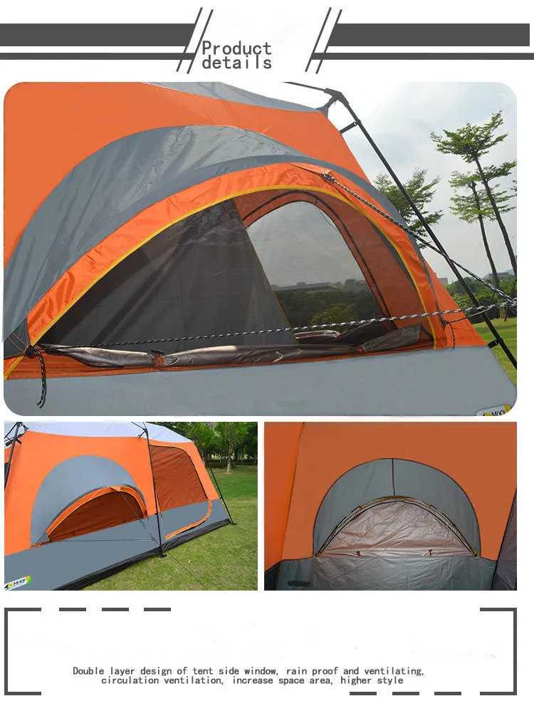 Bluebay Tent Wholesale 8-12 Person Large Two Room Camp Cabin Tent