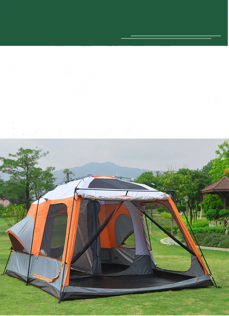 Bluebay Tent Wholesale 8-12 Person Large Two Room Camp Cabin Tent