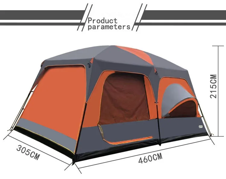 Bluebay Tent Wholesale 8-12 Person Large Two Room Camp Cabin Tent