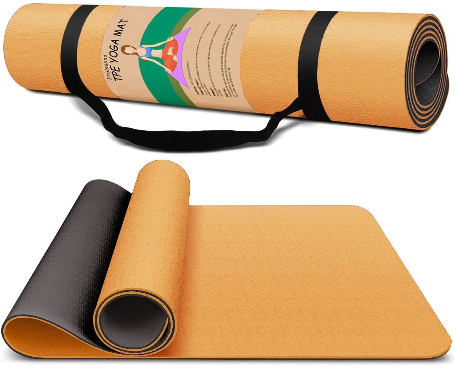 China Products/Suppliers. Customized Non-Slip, Waterproof, Soft and Durable Two-Color TPE Eco-Friendly Sports Advanced Yoga Mat