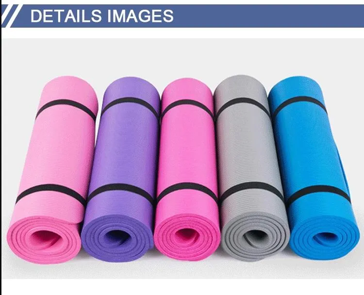 China Yoga Mats Manufacturer Custom Logo Print 10mm 15mm Organic NBR Washable Tapis De Yoga Mat