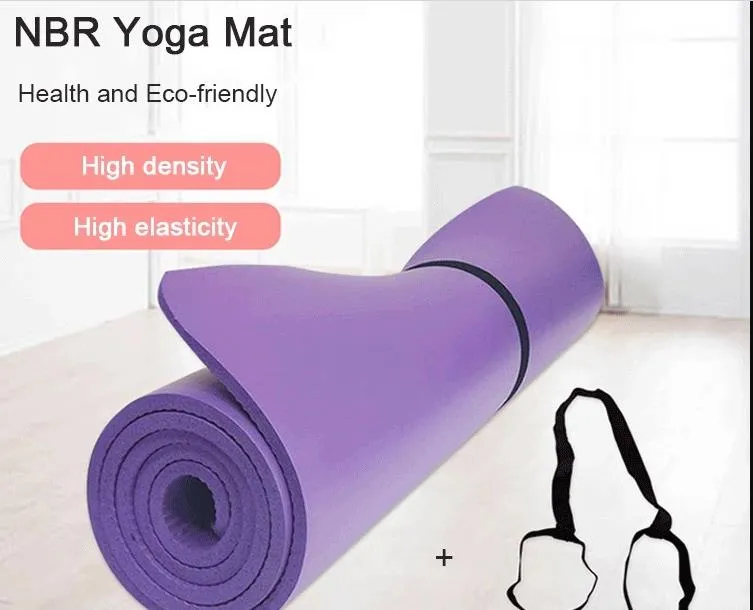 China Yoga Mats Manufacturer Custom Logo Print 10mm 15mm Organic NBR Washable Tapis De Yoga Mat