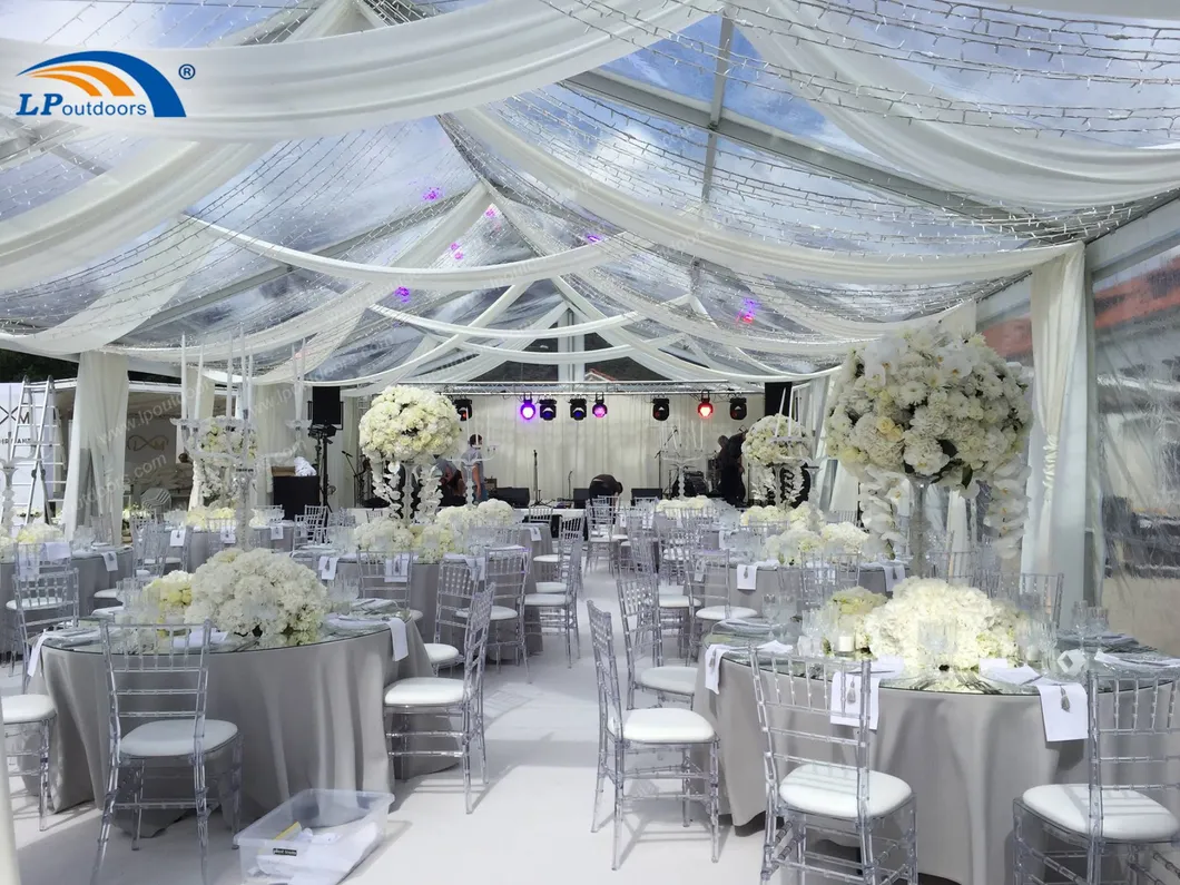 Clear Roof Cover and Sidewall Wedding Tent